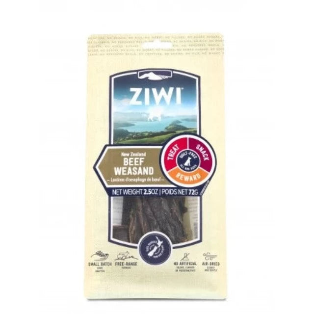 Ziwi Peak Air Dried Beef Weasand Oral Chews Dog Treats 72g