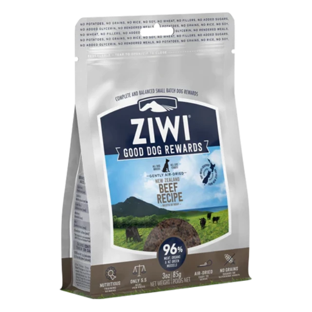 Ziwi Peak Good Dog Rewards Air Dried Beef Recipe Dog Food 85g