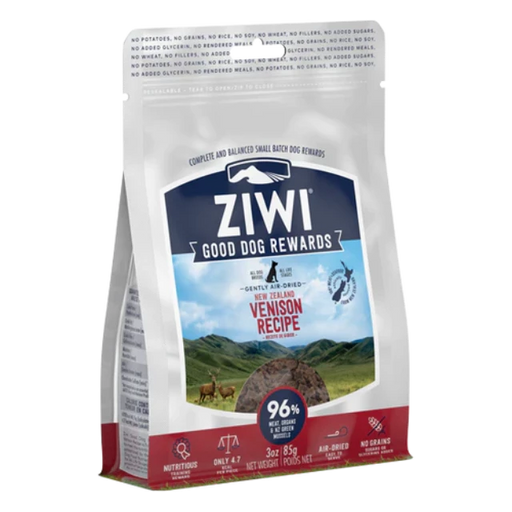 Ziwi Peak Good Dog Rewards Air Dried Venison Recipe Dog Food 85g