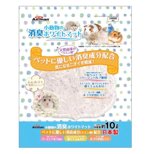 Mini Animan Natural Paper Bedding With Freshener For Small Animals 10L