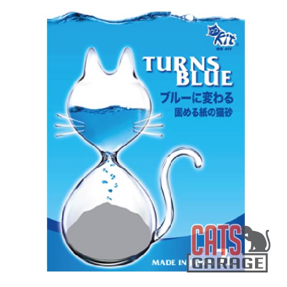 QQ Kit Paper Cat Litter Turns Blue 7L