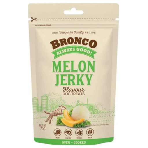 Bronco Jerky Melon Dog Treat 70g X12