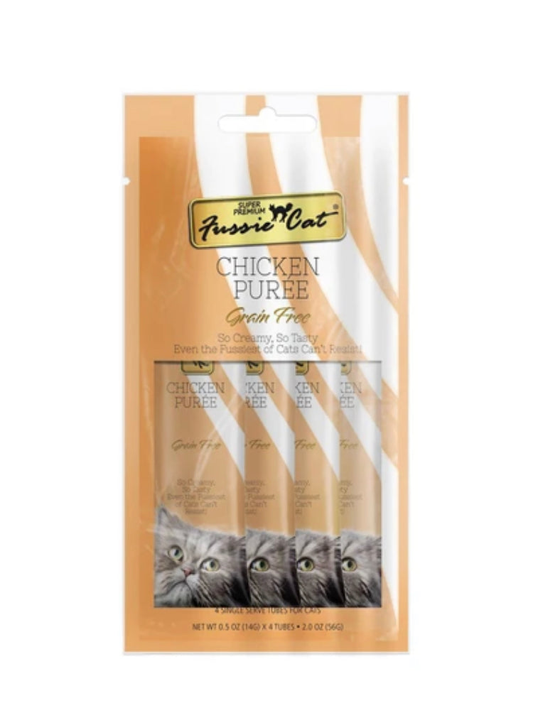 BUNDLE Fussie Cat Puree Premium Cat Treats | Creamy Lickable Cat Treat | Real Meat | High Moisture | All Life Stages