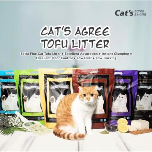 Premium Cats Agree Tofu Cat Litter 7L (6 Type)