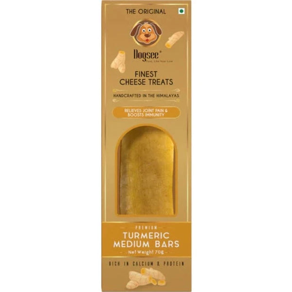 Dogsee Himalayan Cheese Turmeric Medium Bar Grain-Free Dog Treat 70g
