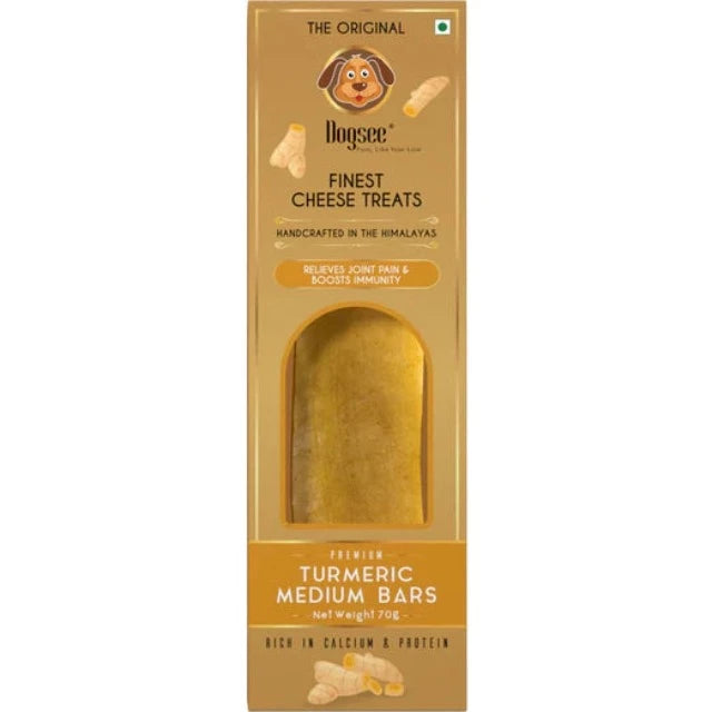 Dogsee Himalayan Cheese Turmeric Medium Bar Grain-Free Dog Treat 70g