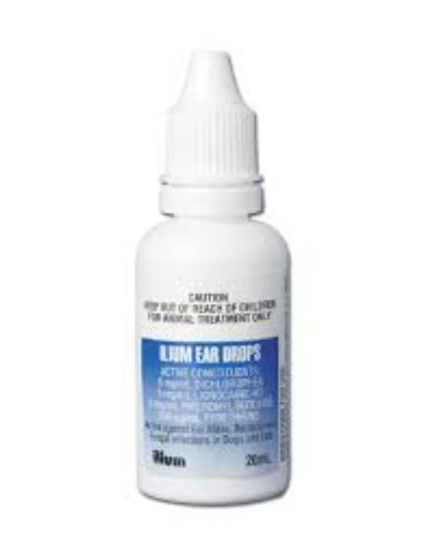 Ilium Ear Drops For Dogs & Cats 20ml