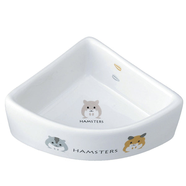 Marukan Porcelain Corner Bowl for Hamster
