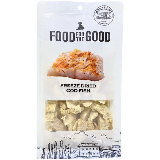 Food For The Good Cod Fish Grain-Free Freeze-Dried Treats For Cats & Dogs 50g