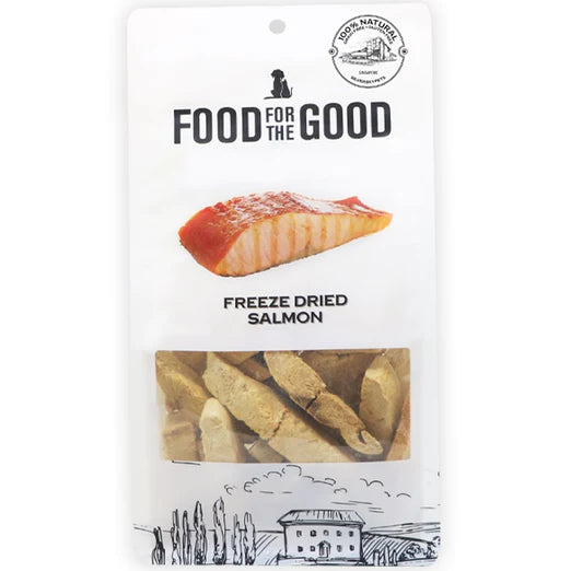 Food For The Good Salmon Freeze-Dried Treats For Cats & Dogs 60g