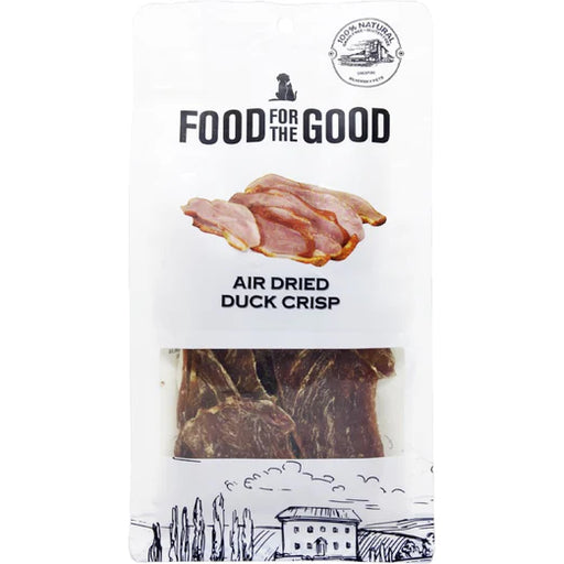Food For The Good Duck Crisp Grain-Free Air-Dried Treats For Cats & Dogs 100g