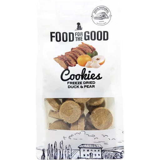 Food For The Good Duck & Pear Cookies Freeze-Dried Treats For Cats & Dogs 70g