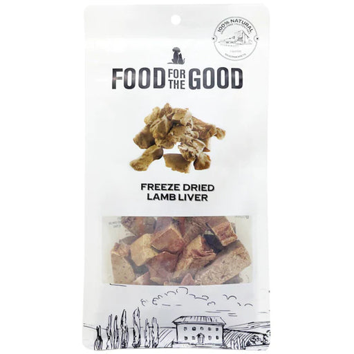 Food For The Good Lamb Liver Freeze-Dried Treats For Cats & Dogs 70g