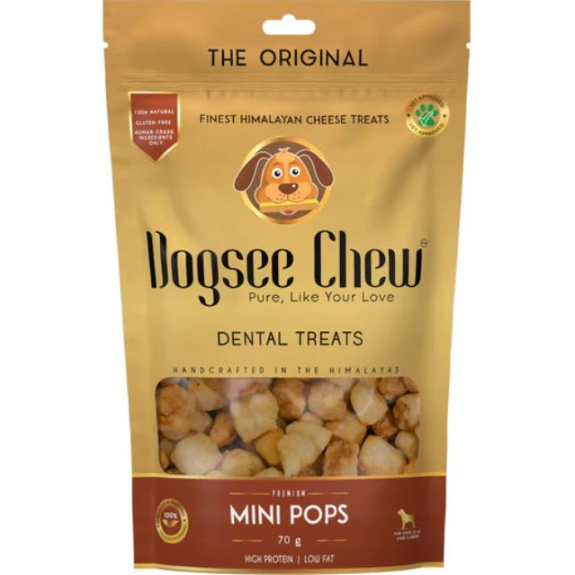 Dogsee Chew Mini Pops Himalayan Cheese Dog Treats 70g (3 Flavours)