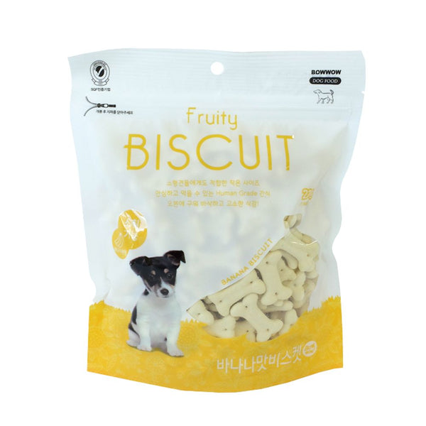 Bow Wow Dog Fruity Biscuit Banana 220g