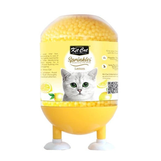 KitCat Sprinkles Deodorising Cat Litter Beads Lemon 240g