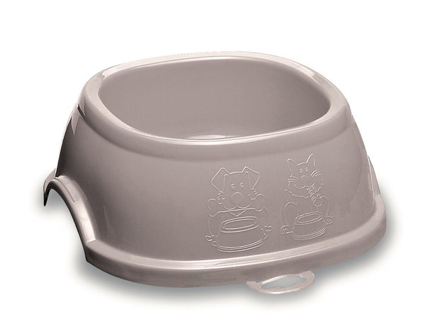Stefanplast Break Square Bowl Powder Pink for Dogs & Cats (4 Sizes)