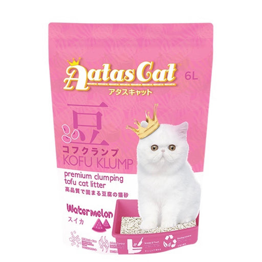 AATAS CAT Kofu Klump Tofu Litter WATERMELON Cat Litter 6L
