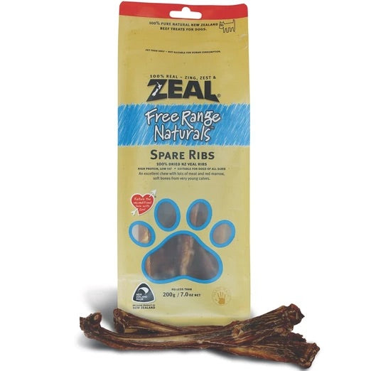 Zeal Free Range Naturals Spare Ribs Dog Treats (2 Sizes)