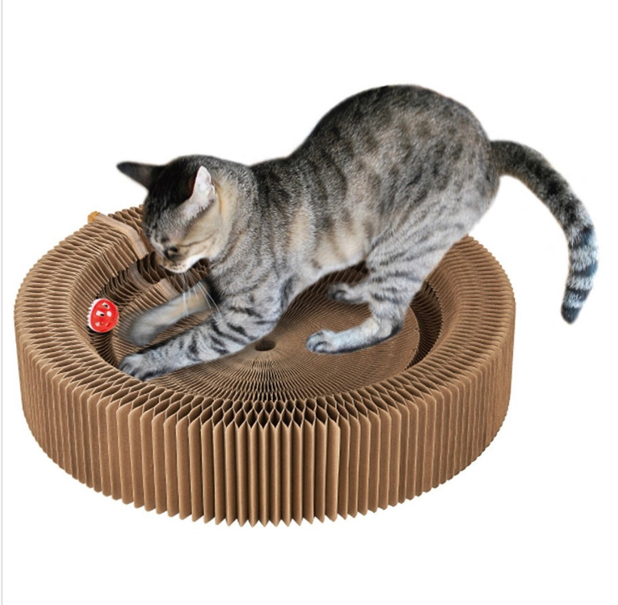 Marukan Collapsible Cat Scratcher Bed