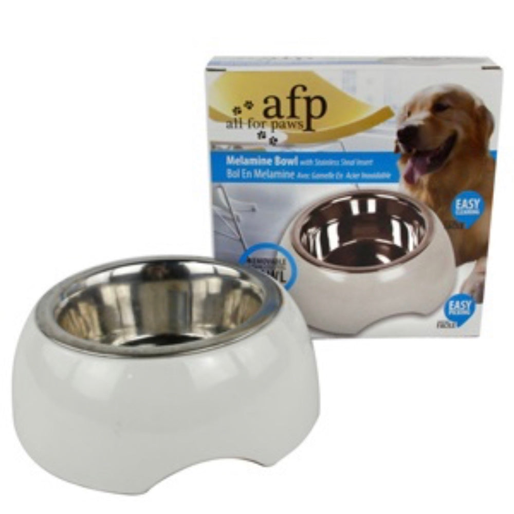 All For Paws Melamine Stainless Steel Bowl (2 Sizes)