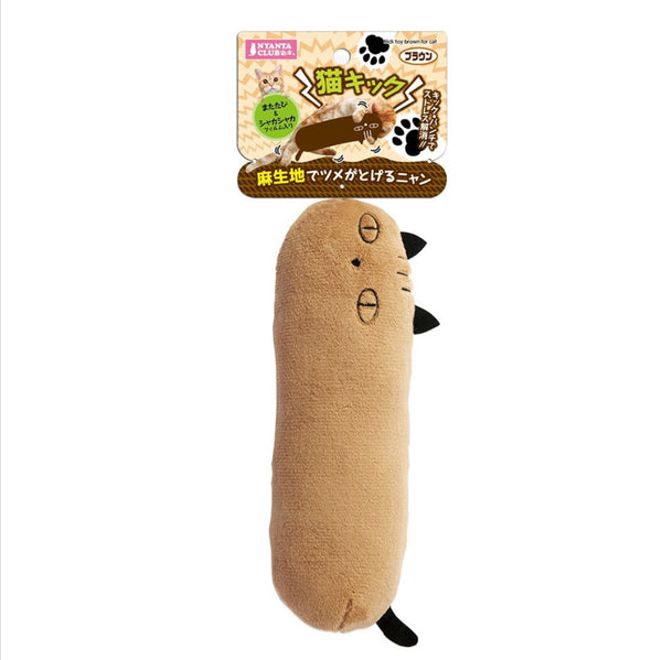 Marukan Kick Toy for Cat Brown