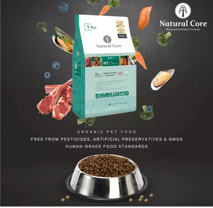Natural Core Eco 1 Organic Lamb & Sweet Potato Dry Dog Food (2 Sizes)