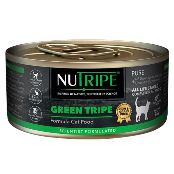 Nutripe Pure Green Tripe (Gum-Free) Cat Wet Food 95g X24