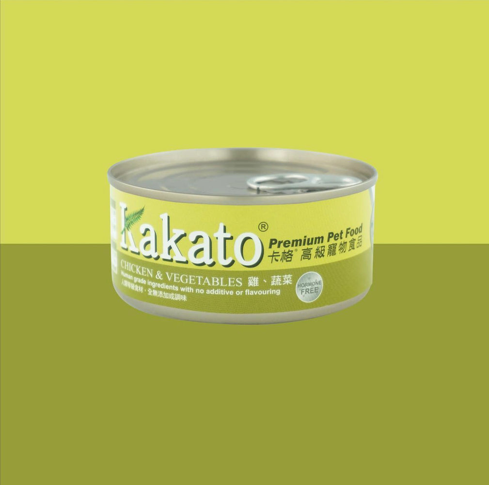 Kakato Chicken & Vegetables Cat & Dog Wet Food 170g X48