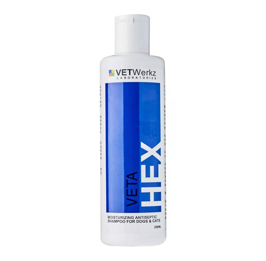 Vetwerkz Vetahex Antiseptic Moisturizing Shampoo (2 Sizes) [Cats & Dogs]