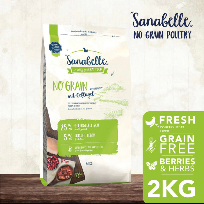 Sanabelle No Grain Poultry Cat Dry Food 400g