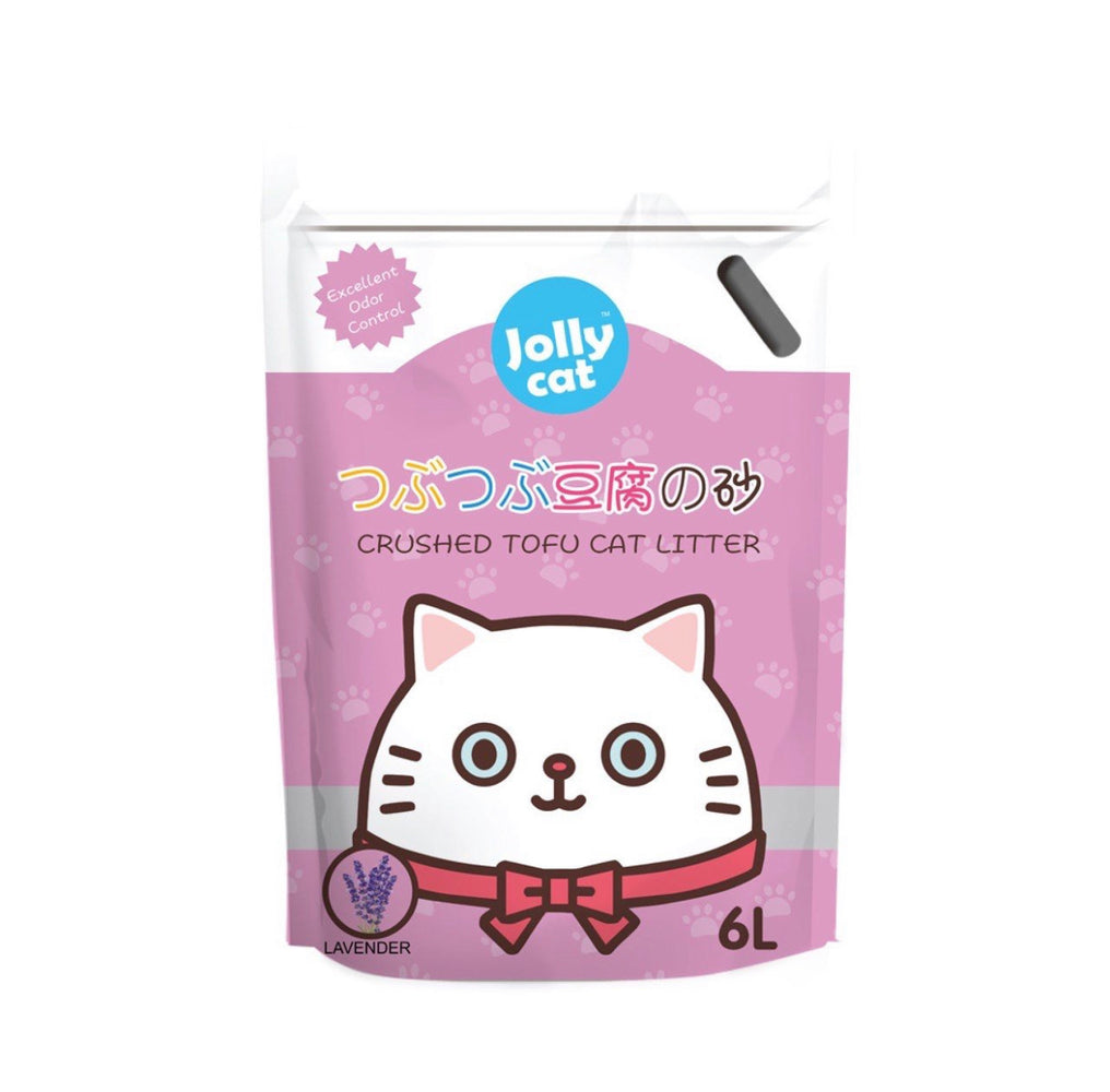 Jolly Cat Crushed Tofu Litter LAVENDER 6L