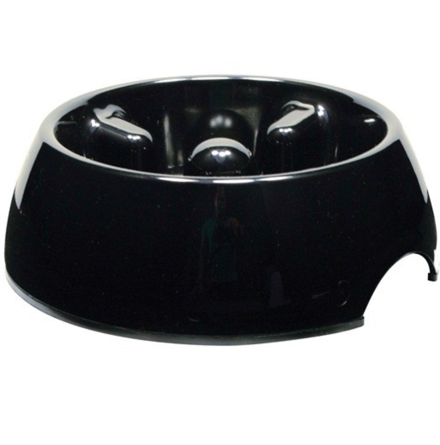Dogit® Go Slow Anti-Gulping Dog Dish Black (4 Sizes)