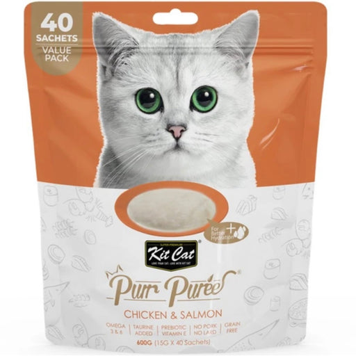 KitCat Purr Puree Chicken & Salmon 600g VALUE PACK