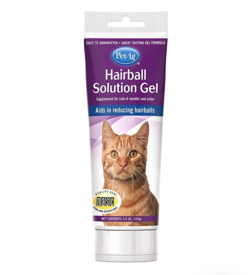 PetAg Hairball Natural Solution Gel Cat Supplement 3.5oz