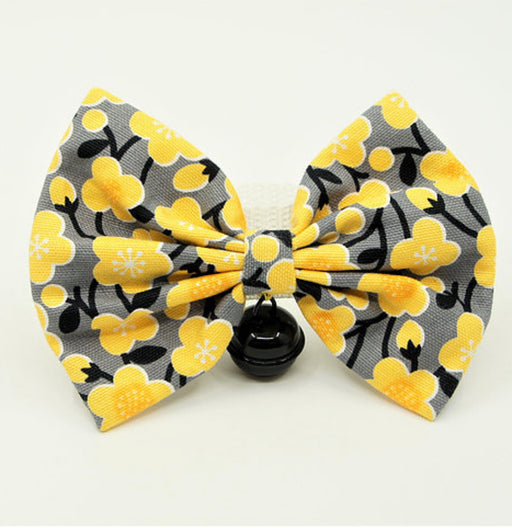 Ruff Co® | Yellow Flowers with black bell Bowtie