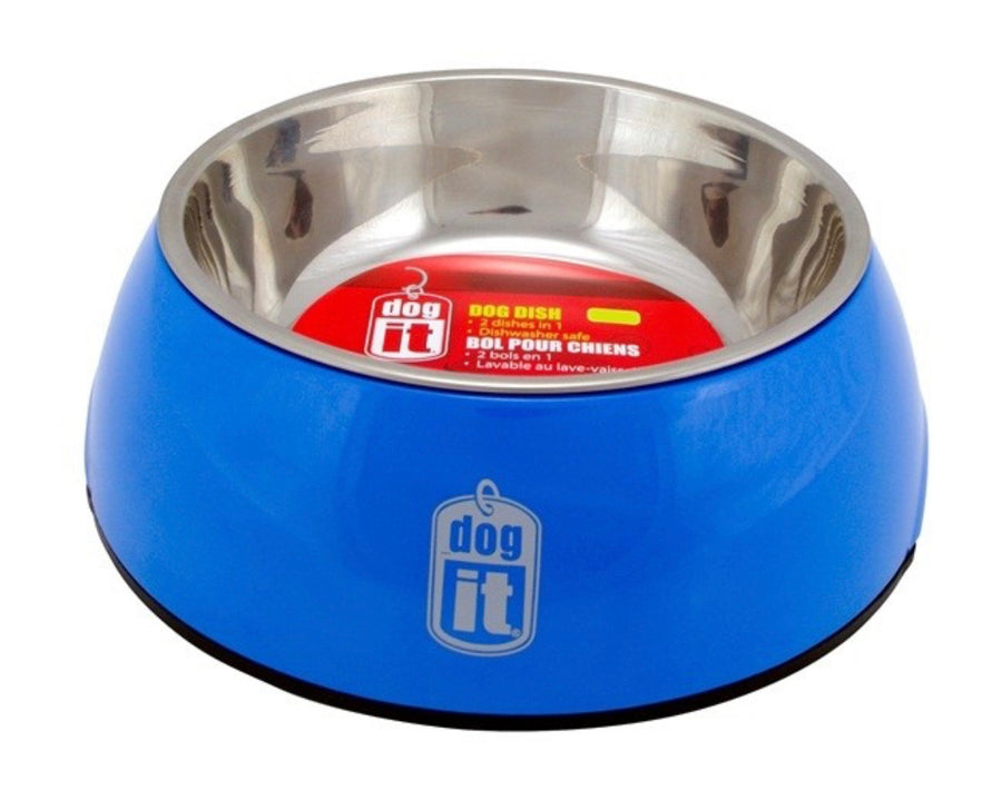 Dogit® 2-in-1 Dog Dish Blue (4 Sizes)