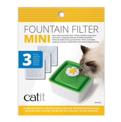 Catit Mini Fountain Filters 3 pack inside