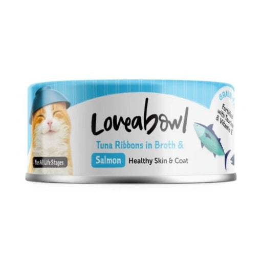 Loveabowl Tuna Ribbons In Broth With Salmon Wet Cat Food 70g X24