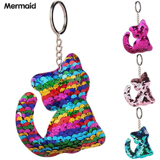 Reflective Sequin Keychain