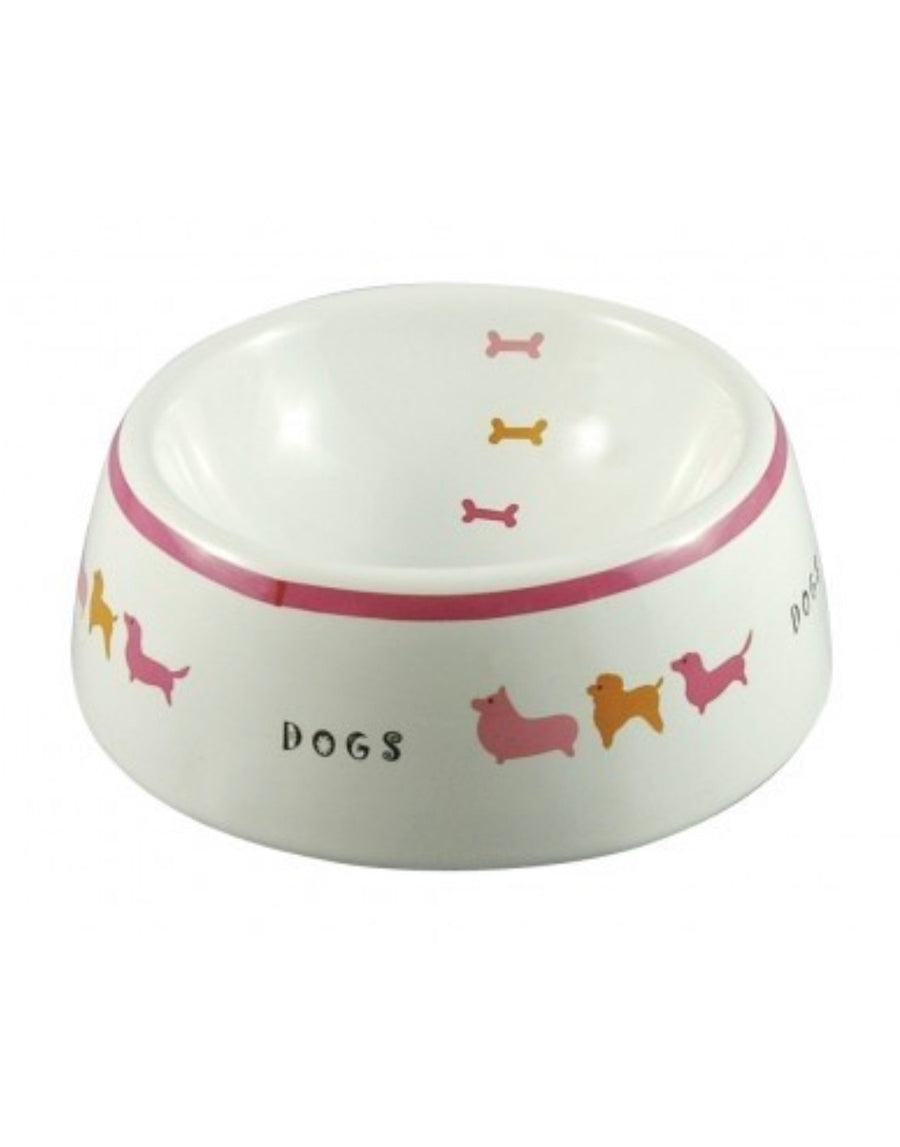 Marukan Pet Feeder Decorative Porcelain Bowl M