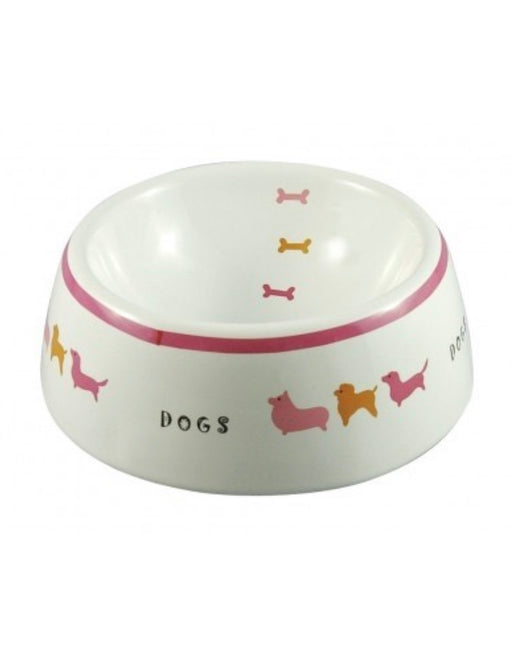 Marukan Pet Feeder Decorative Porcelain Bowl M