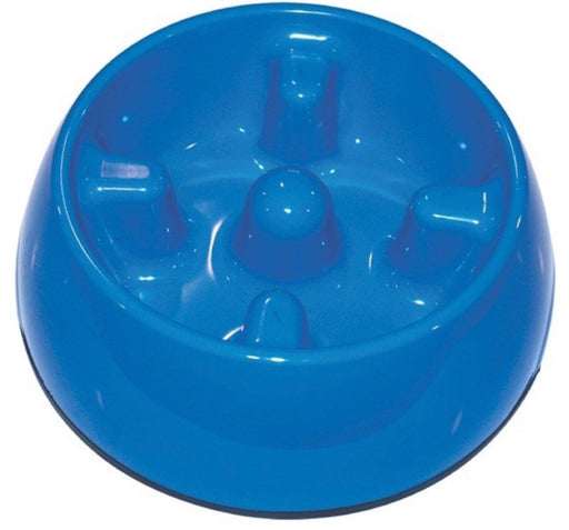 Dogit® Go Slow Anti-Gulping Dog Dish Blue (4 Sizes)