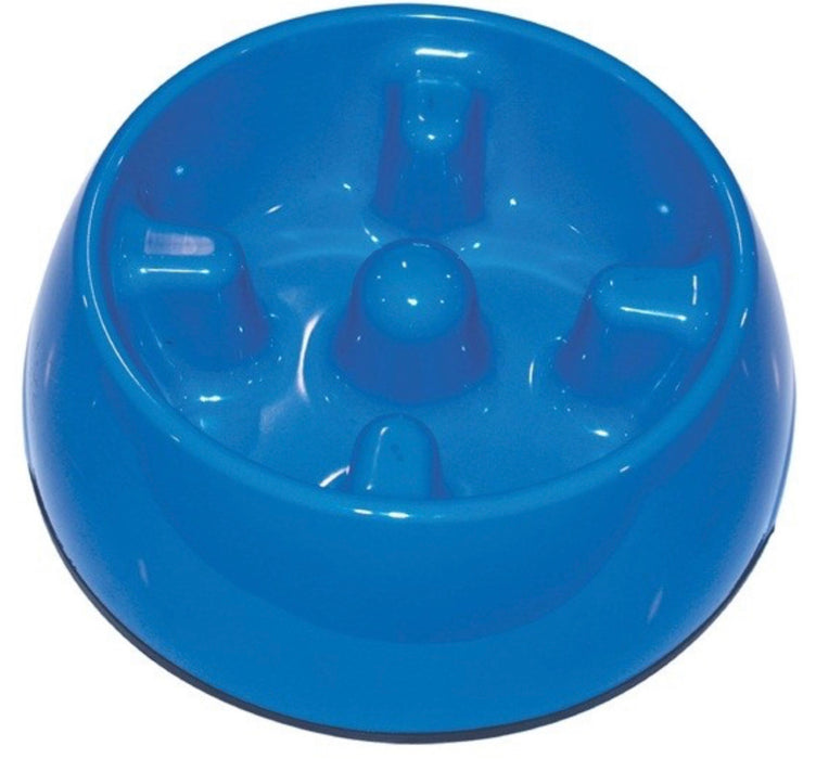 Dogit® Go Slow Anti-Gulping Dog Dish Blue (4 Sizes)