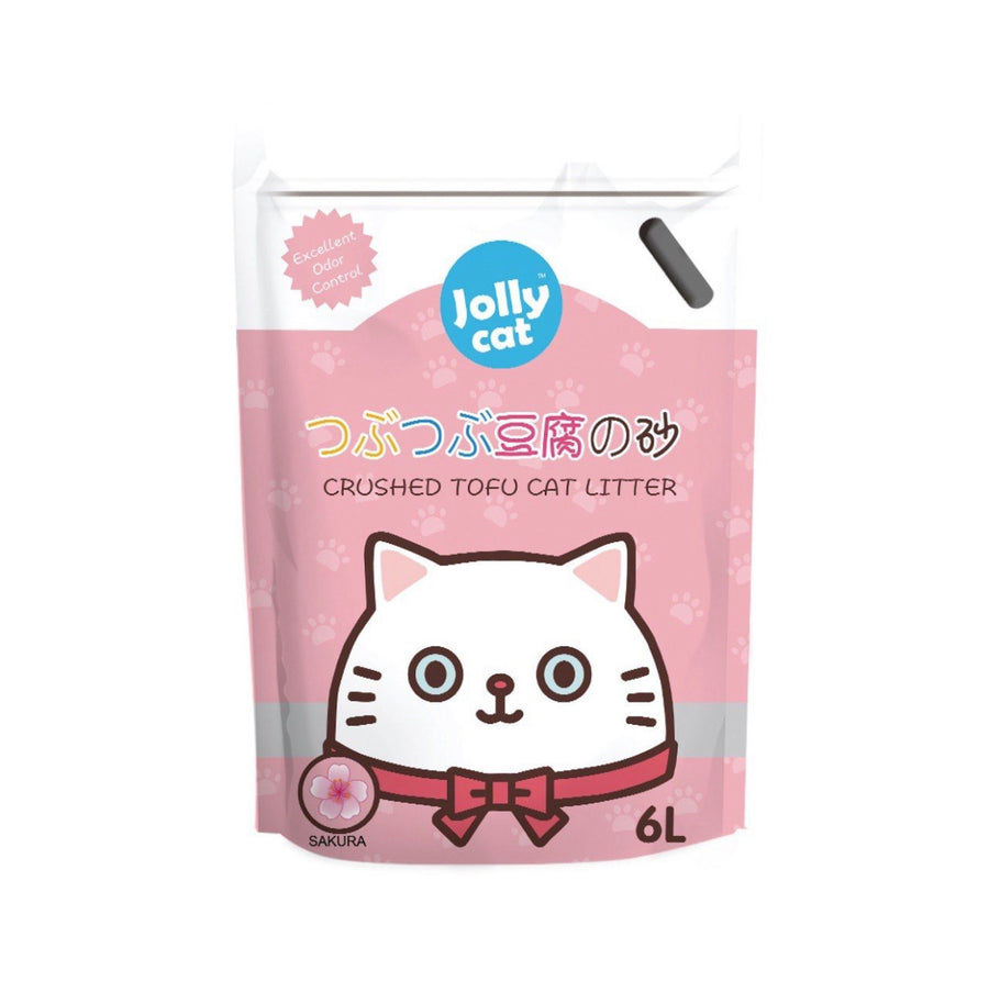 JollyCat Crushed Tofu SAKURA Litter 6L