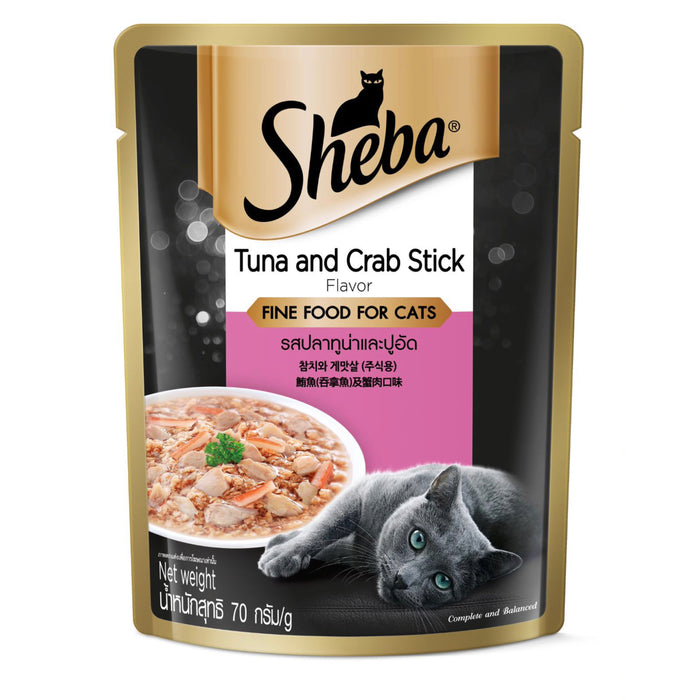 Sheba Pouch Tuna & Crabstick 70g