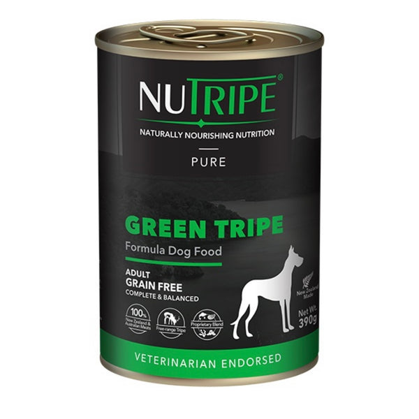 Nutripe Pure Green Tripe Dog Wet Food (Gum-Free) 390g X12