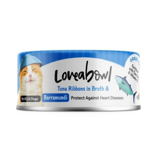 Loveabowl Tuna Ribbons In Broth With Barramundi Wet Cat Food 70g X24