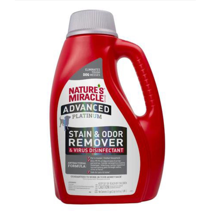 Nature's Miracle Advanced Platinum Stain and Odor Remover & Virus Disinfectant Eliminator Dog Spray