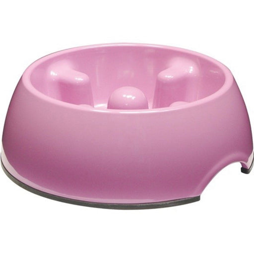 Dogit® Go Slow Anti-Gulping Dog Dish Pink (2 Sizes)